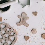 Holidays - Gingerbread Cardboard Decor on White Surface